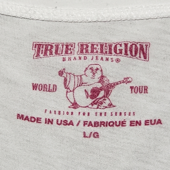 True Religion Woman's V  Neck Shirt Size Large - Picture 9 of 10
